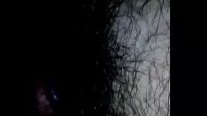 Reproduzir Bosomy chileno amador não profissional espere por sua tríade de avisos