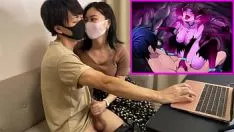 Reproduzir Quando eu estava fazendo eroge, ela me deu um passe e fez sexo em volta da estaca. ..