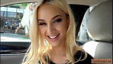 Play Insidious adolescent blond hottie hitchs and gets pokeed