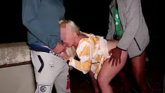 Играть Настоящая жена в гэнгбэнге с собачьим любительским видео, пока муж снимает видео
