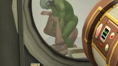 Oynat Space Soldier's Rough Hardcore Double Blowjob: Cumshot ve Creampie