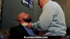 Play Hairy Office Hunks Get Down and Dirty with Anal and Blowjob Fun