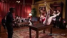 Redare Bătător de răchită și sybian călărit la un partid politic de desfătare